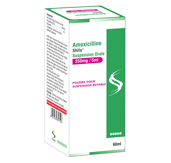 Amoxicilline Suspension Orale 250mg/5ml