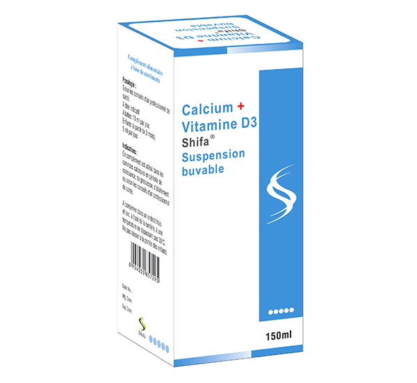 Calcium + Vitamine D3 Suspension buvable