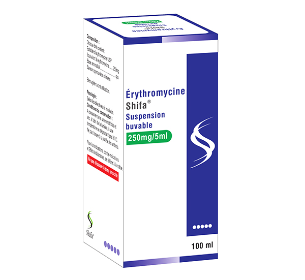 Erythromycine Buvable 250mg/5ml